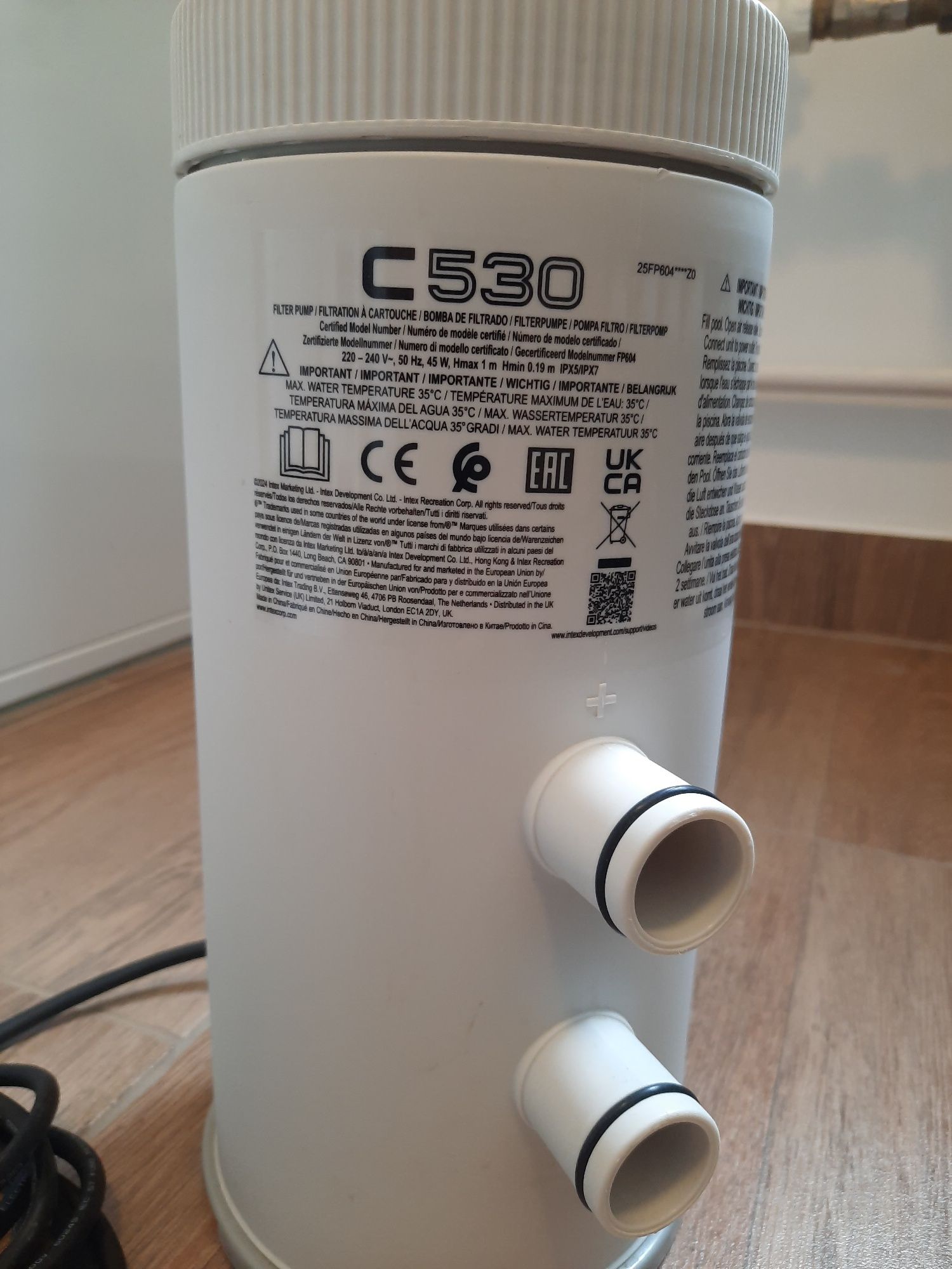 Pompa pentru filtrarea apei din piscina Intex C530
