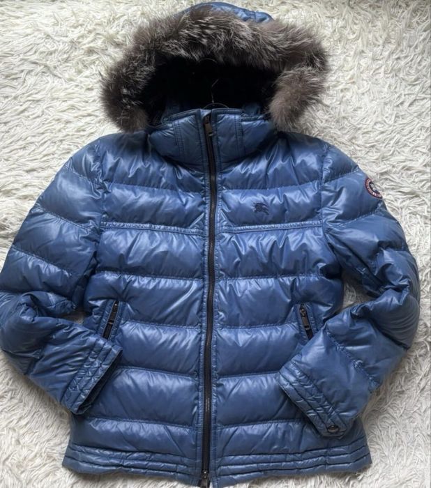 Burberry 00s black label японский пуховик оригинал