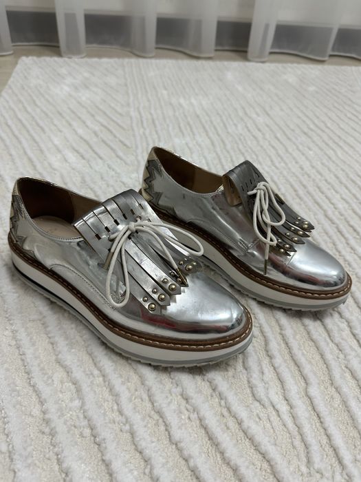 Pantofi casual Zara argintii
