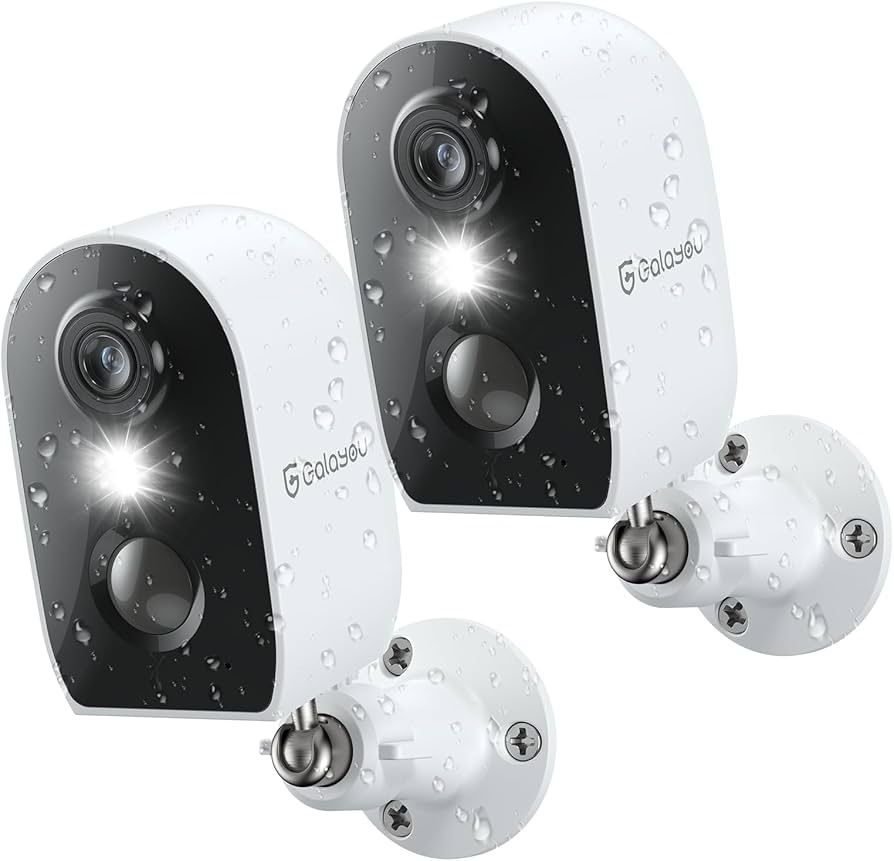 Set 2 camere de supraveghere 2k cu acumulator