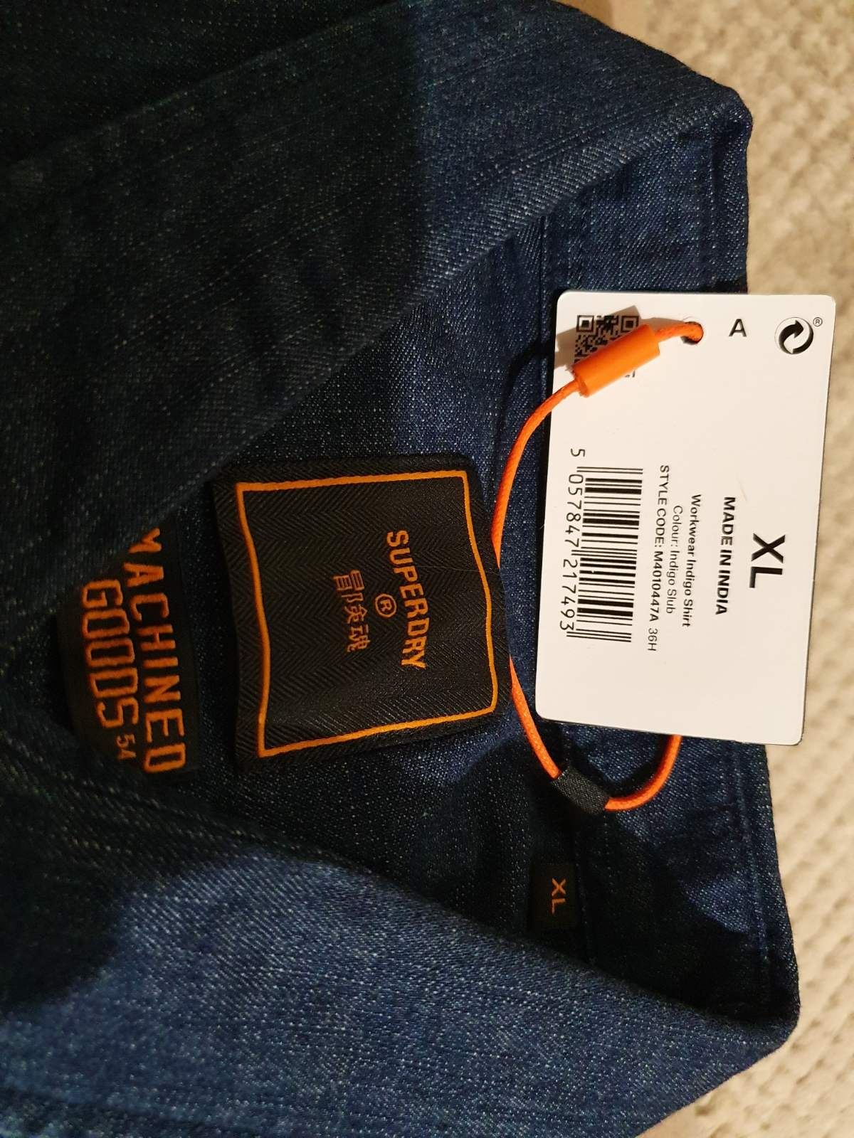 Нова дънкова риза SUPERDRY XL