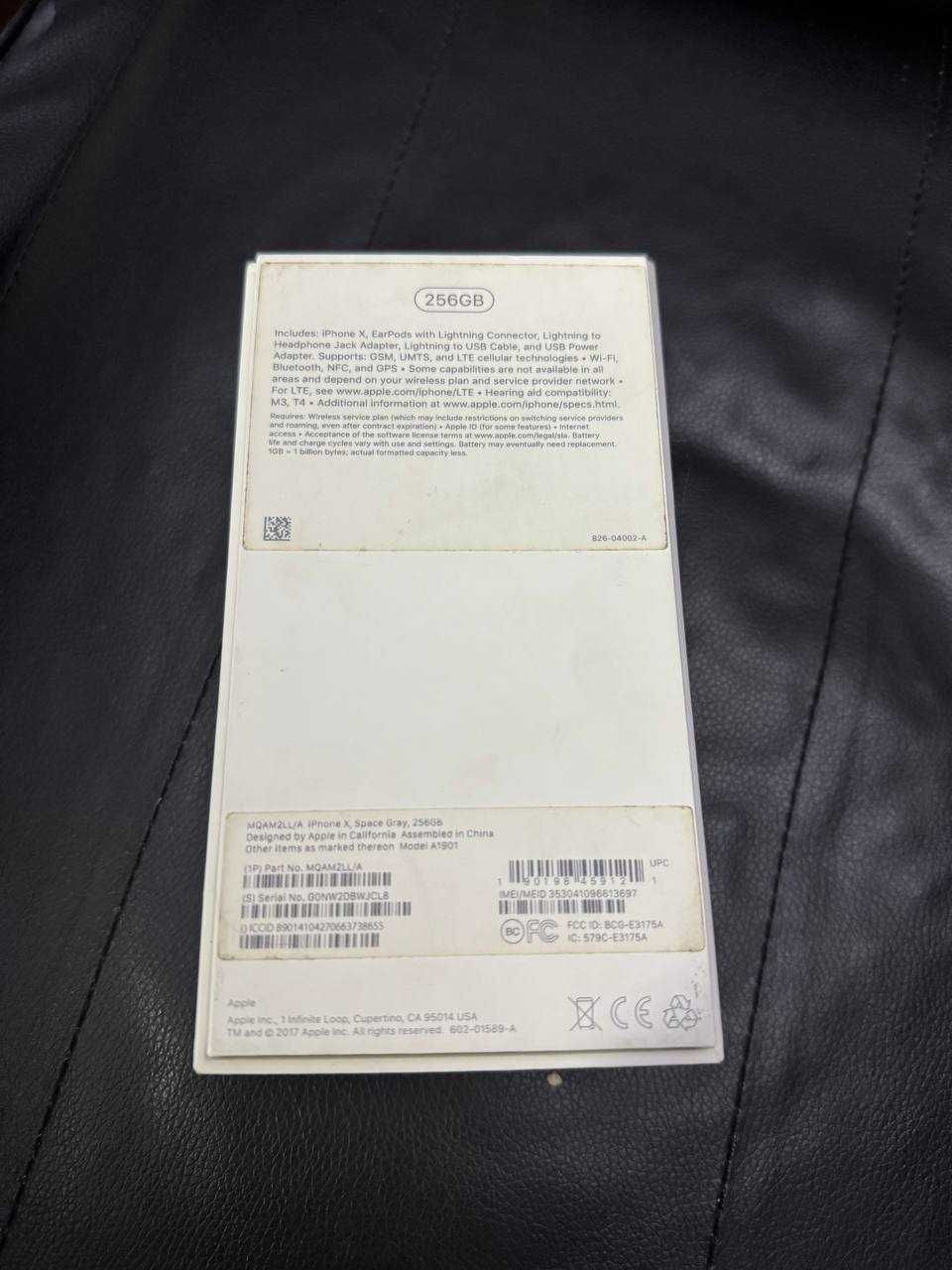 Iphone X, 256 GB Space gray