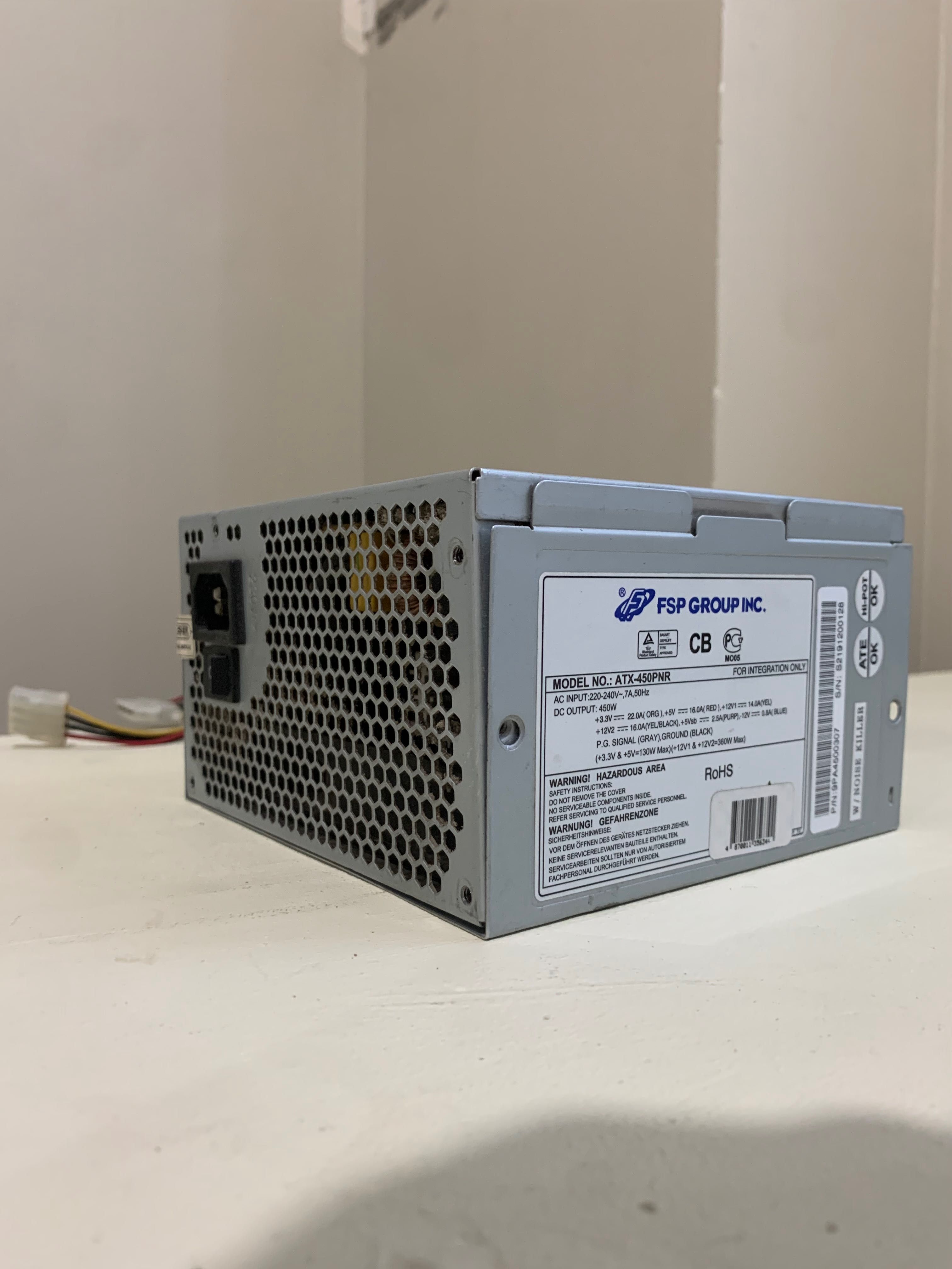 Блок питания 450W FSP Group в подарок озу 4гб