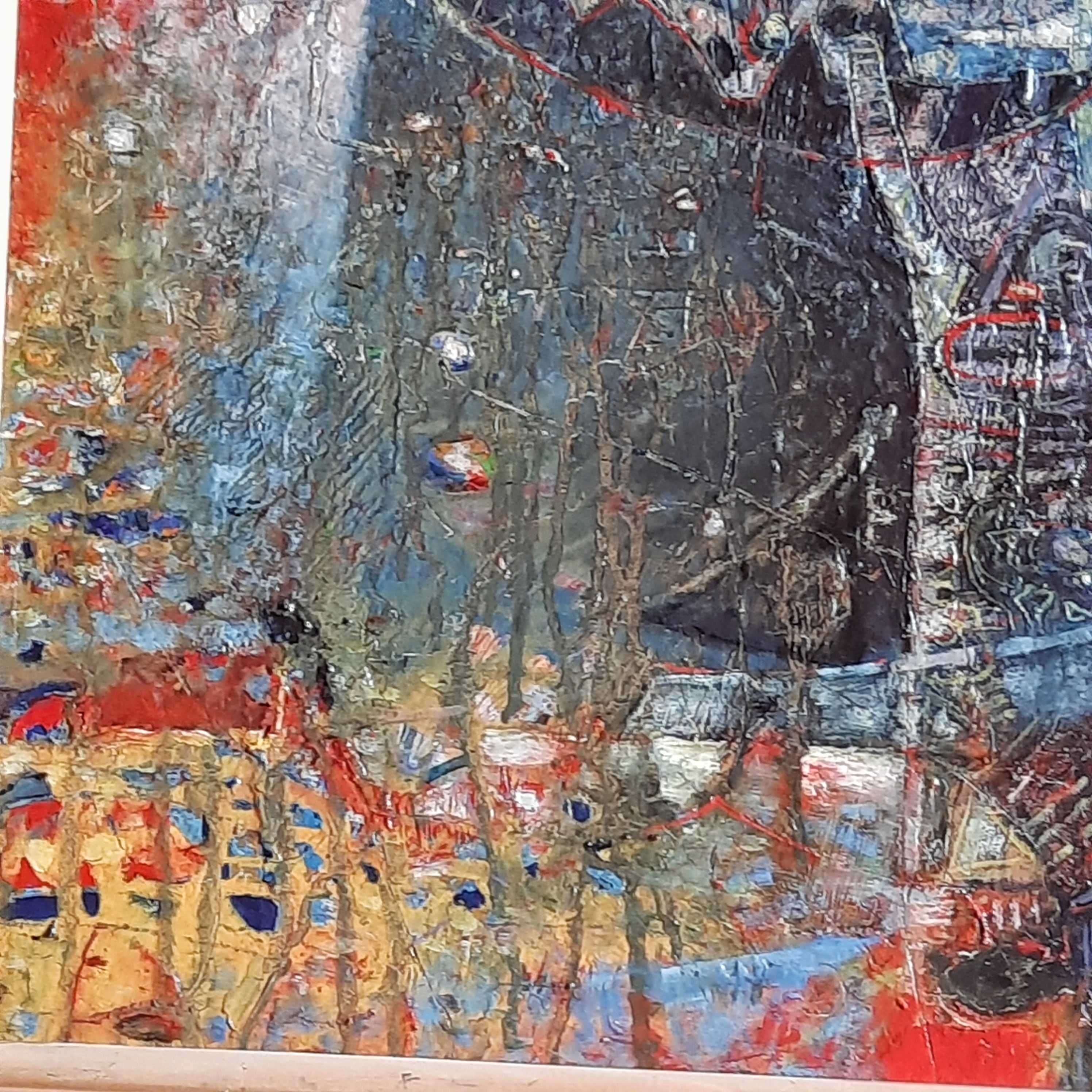 Абстрактна картина на худ. Иван Минчев от 1995 г.