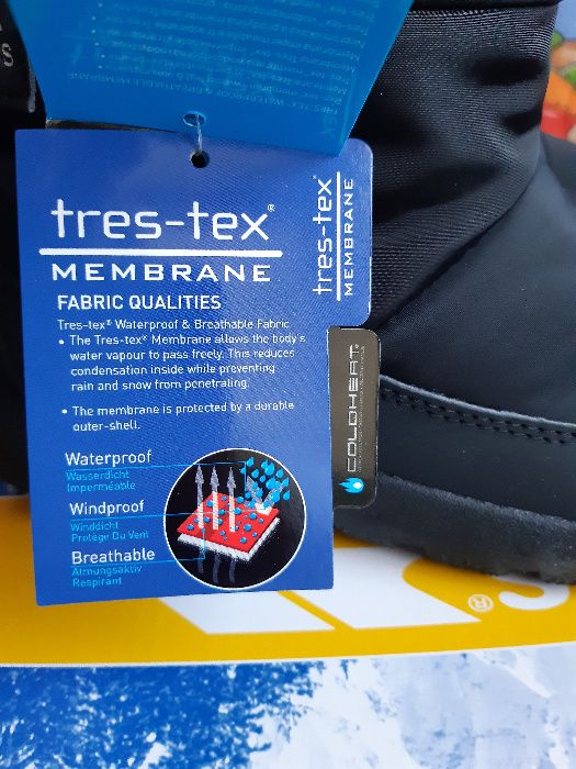 CIABОO/Trespass Черни боти от ест.кожа обърната №37