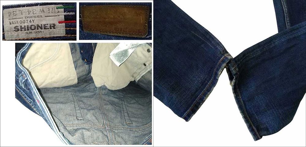 Дънки Дизел Diesel Shioner Jeans Slim W34 L34 Оригинал Италия Отлични