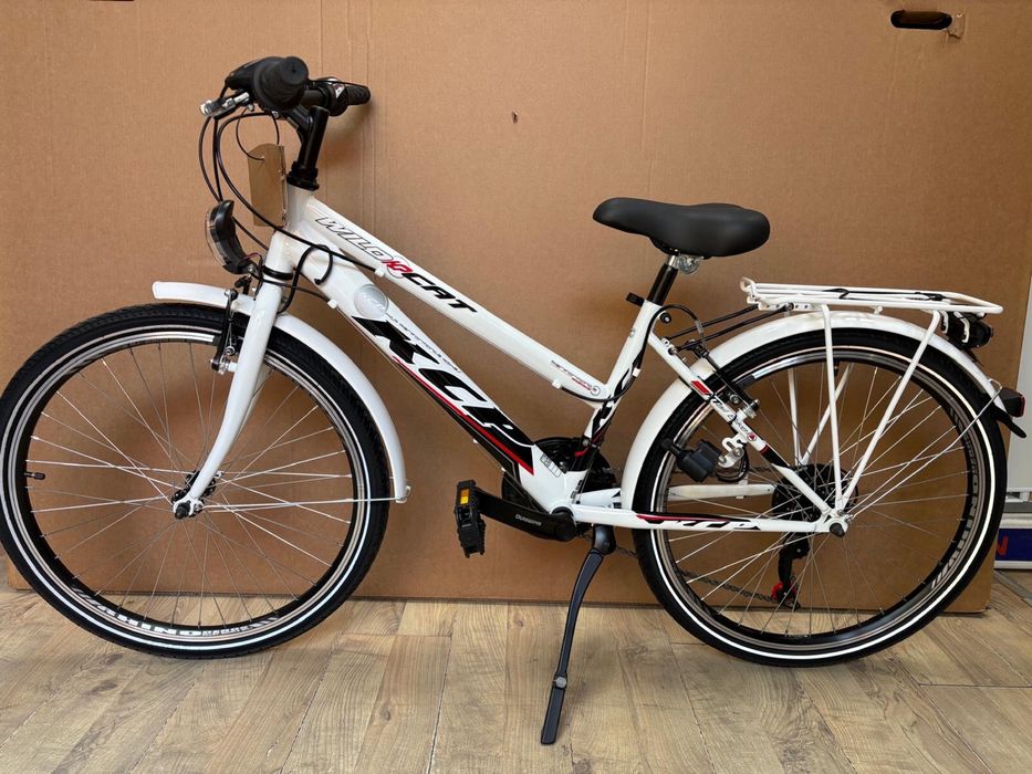 Детски велосипед KCP Wild Cat 24", бял