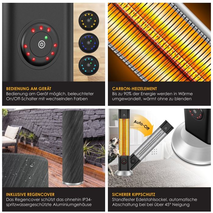 Свободностоящ инфрачервен нагревател за вътрешна и външна употреба