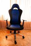 Офис стол SNERTINGE black blue