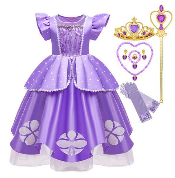 Rochita printesa Sofia 6-8 ani