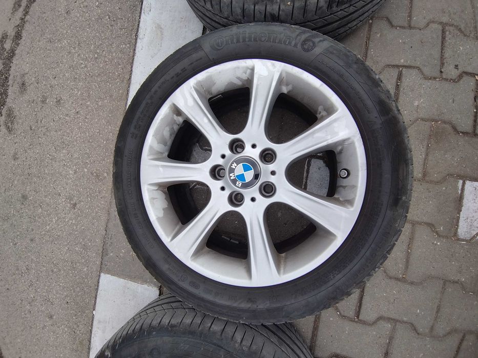 Джанти за БМВ 17' 5х120 перфектни с нови летни гуми Continental !!