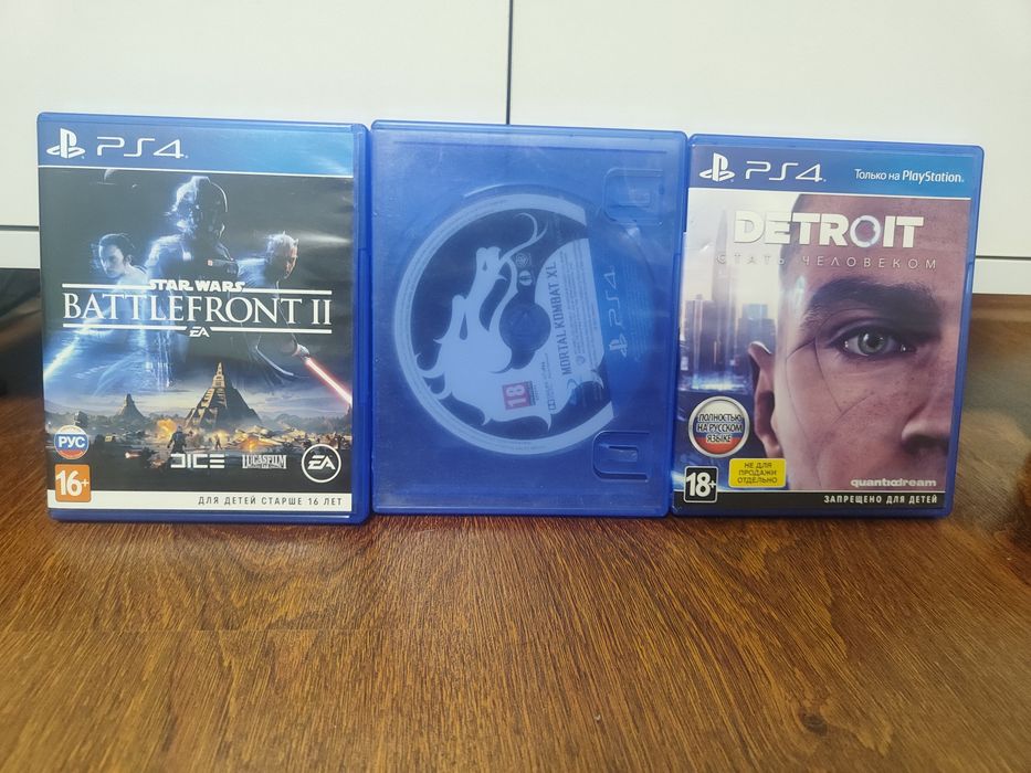 Игры пс 4 Battlefront 2 Mortal kombat x , Detroit