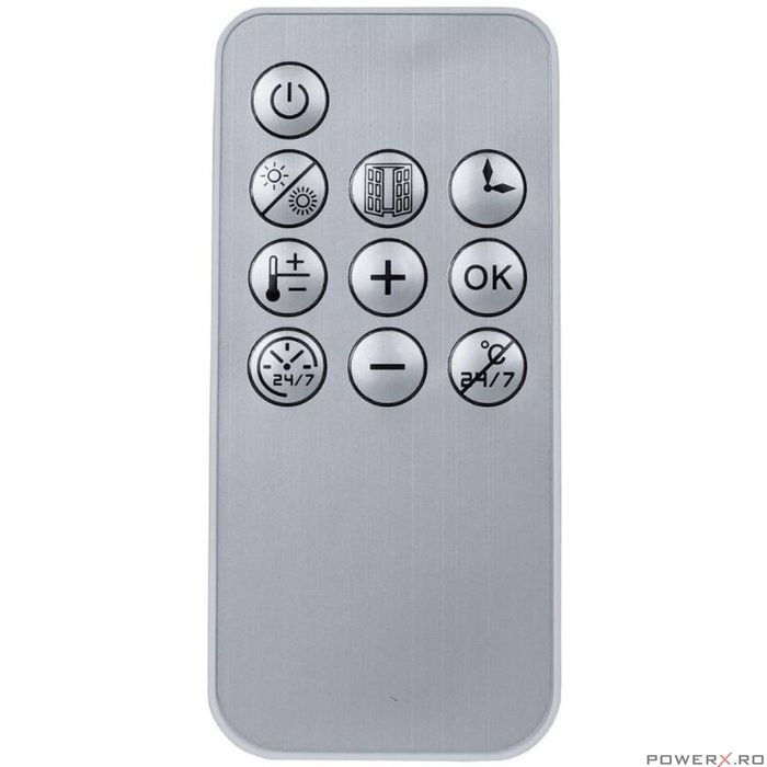 Aeroterma de perete, cu display si telecomanda, 1000w / 2000w,