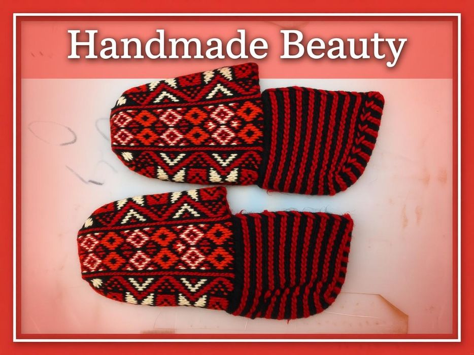 Носки ручного вязания из верблюда шерсти