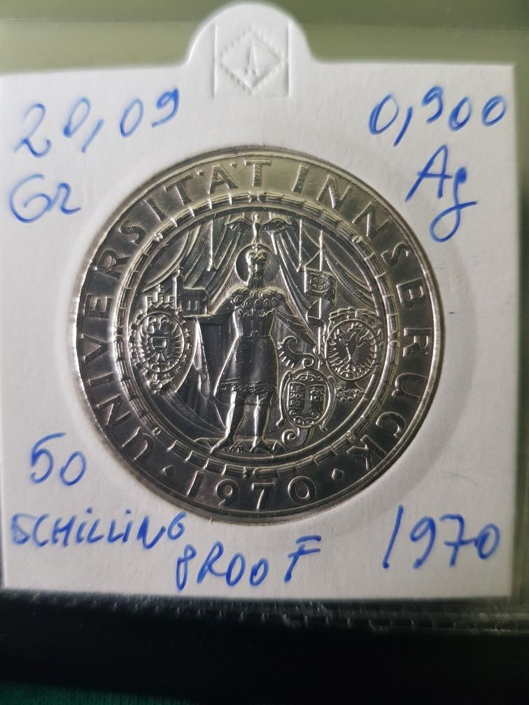 50 schilling 1970 proof