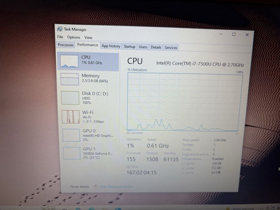 Leptop lenovo i7
