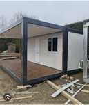 Vand container modular simplu sau cu terasa, grup sanitar, birou