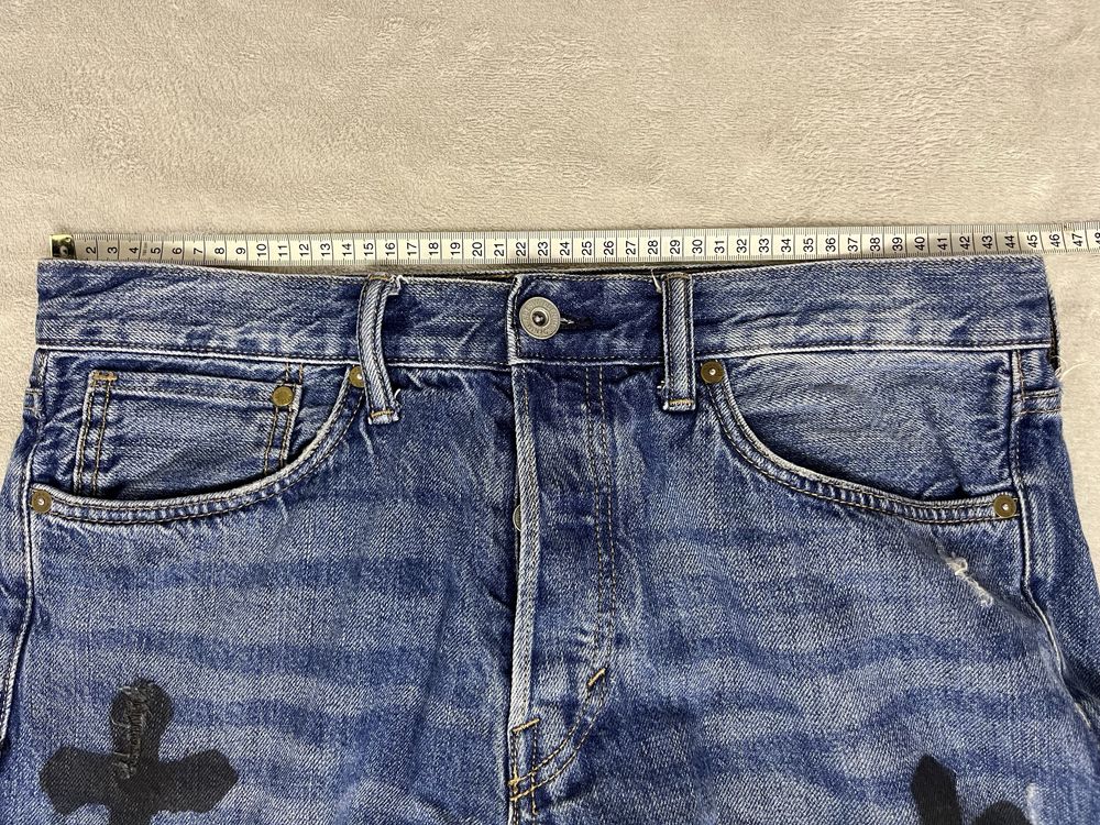 Blugi straight fit custom