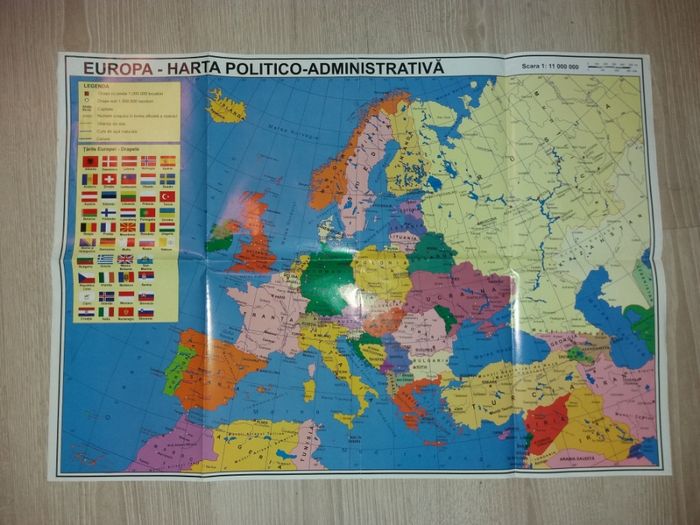 harti Romania,harti Europa,harta zonelor biografice ale Terrei
