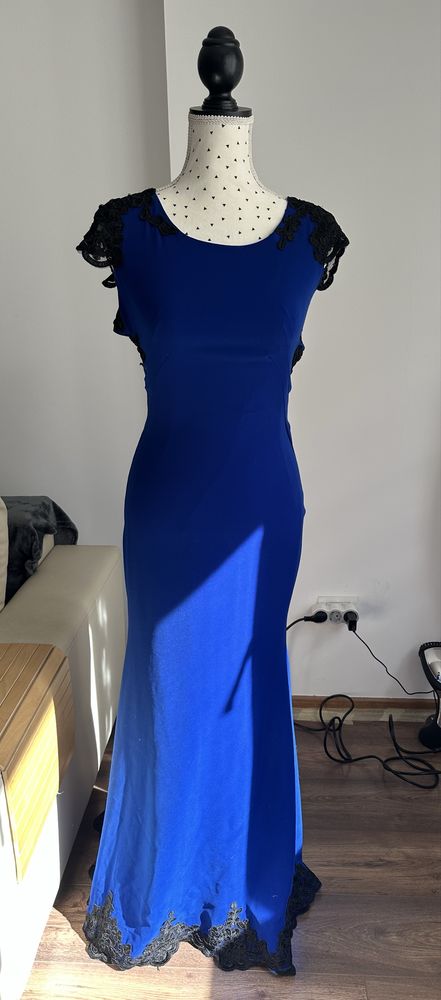 Rochie sirena de ocazie - albstru electric