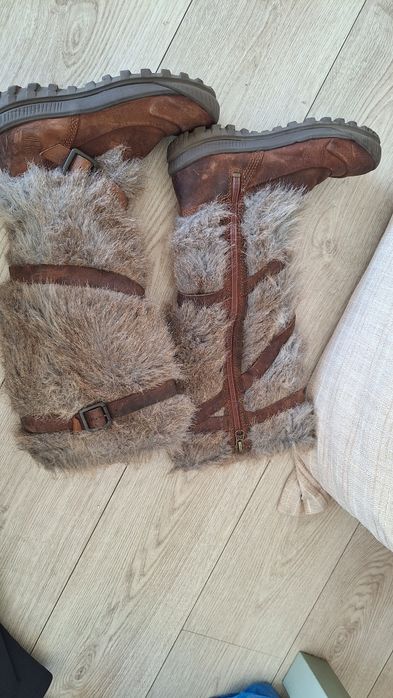 Ботуши естествена кожа Timberland 37 и 38 номер .