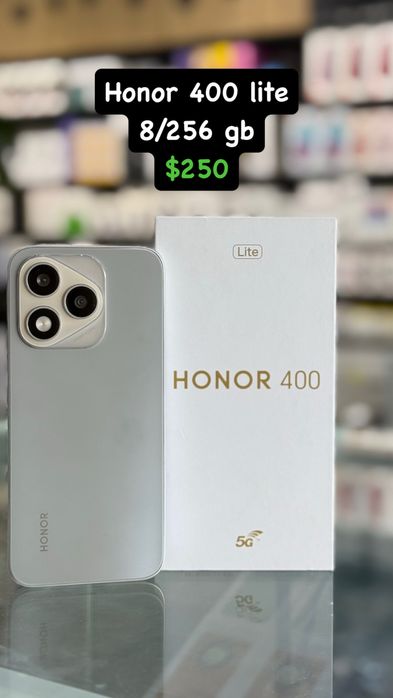 Honor 400 lite 8/256 gb black / natural / velvet