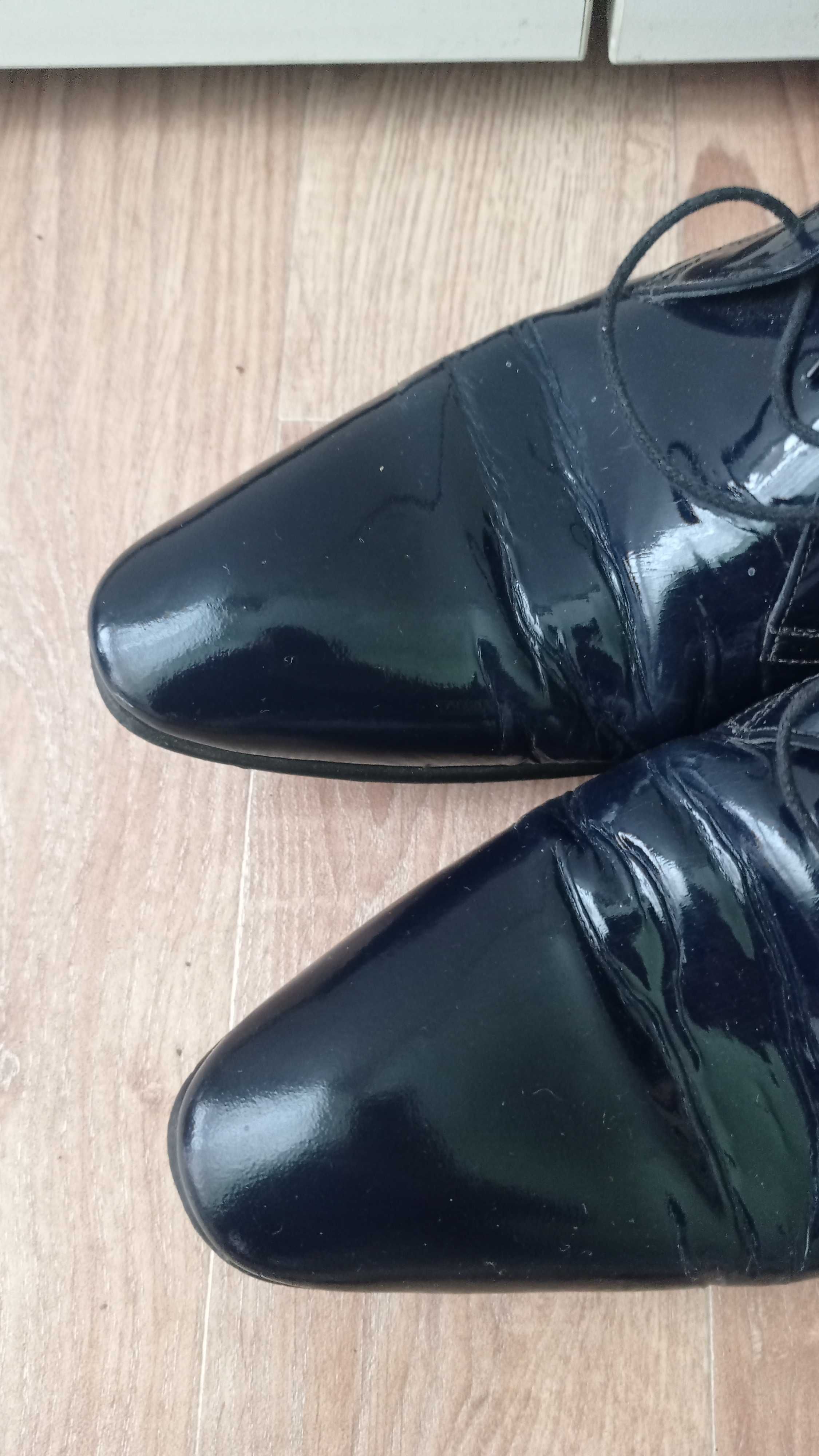 Мъжки обувки Andrews, официални, тъмно сини лак 41 номер
