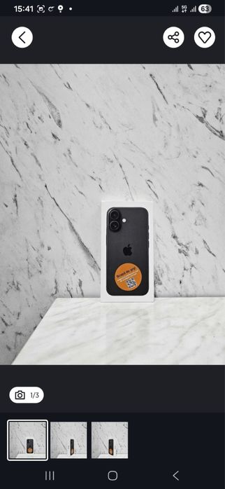 Vand Iphone 16 black SIGILAT