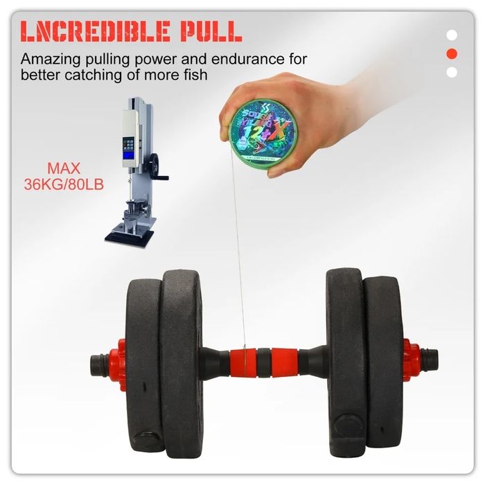 12 нишки / плетено влакно / 300 м / спининг/  мултиколор / 0.16 мм