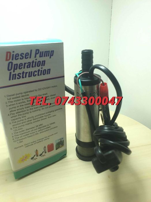 Pompa Auto Electrica Pentru Transfer Combustibil Cu Filtru 12v Gr