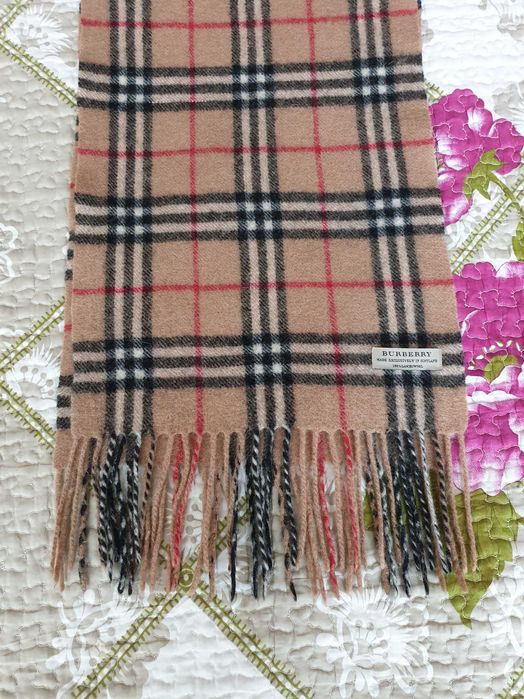 Fular camel carouri lana Burberry