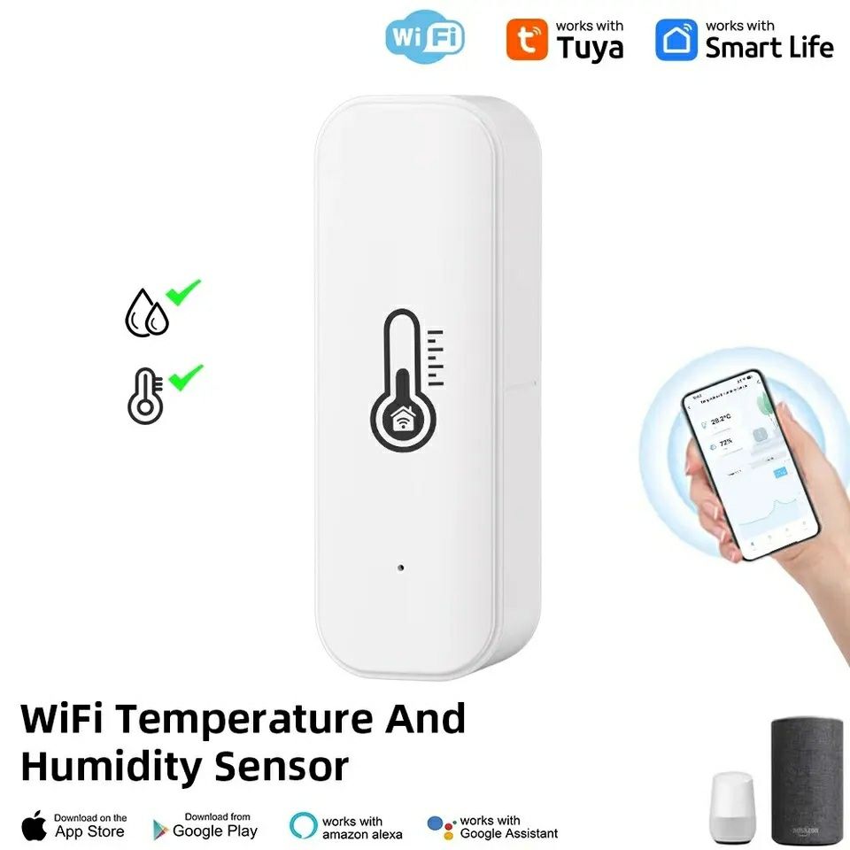Senzor temperatura umiditate wifi Tuya
