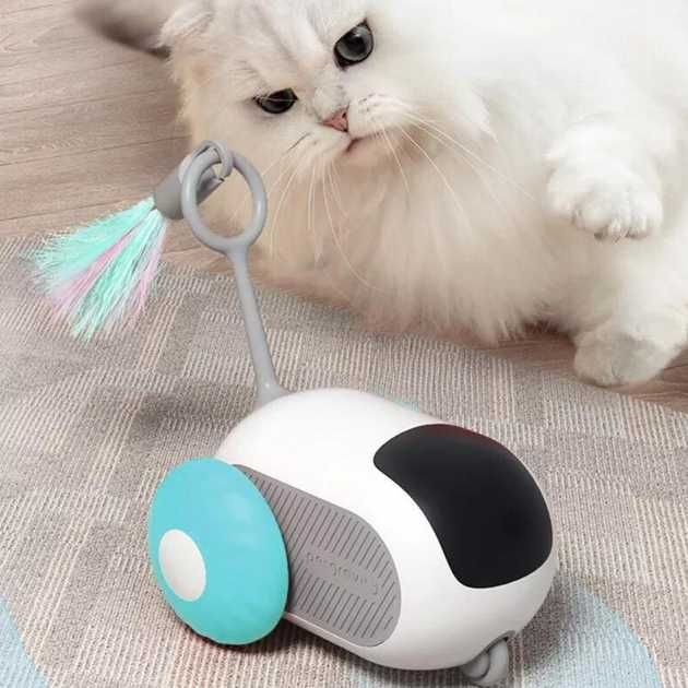 Интерактивная управляемая игрушка Car Toy для кошек с пультом dm24