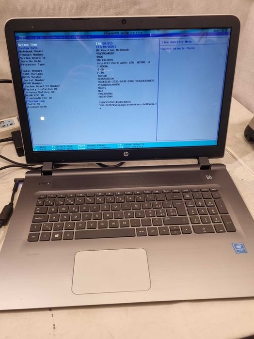 HP pavilion notebook intel n3700 dezmembrez ecran "17 inch