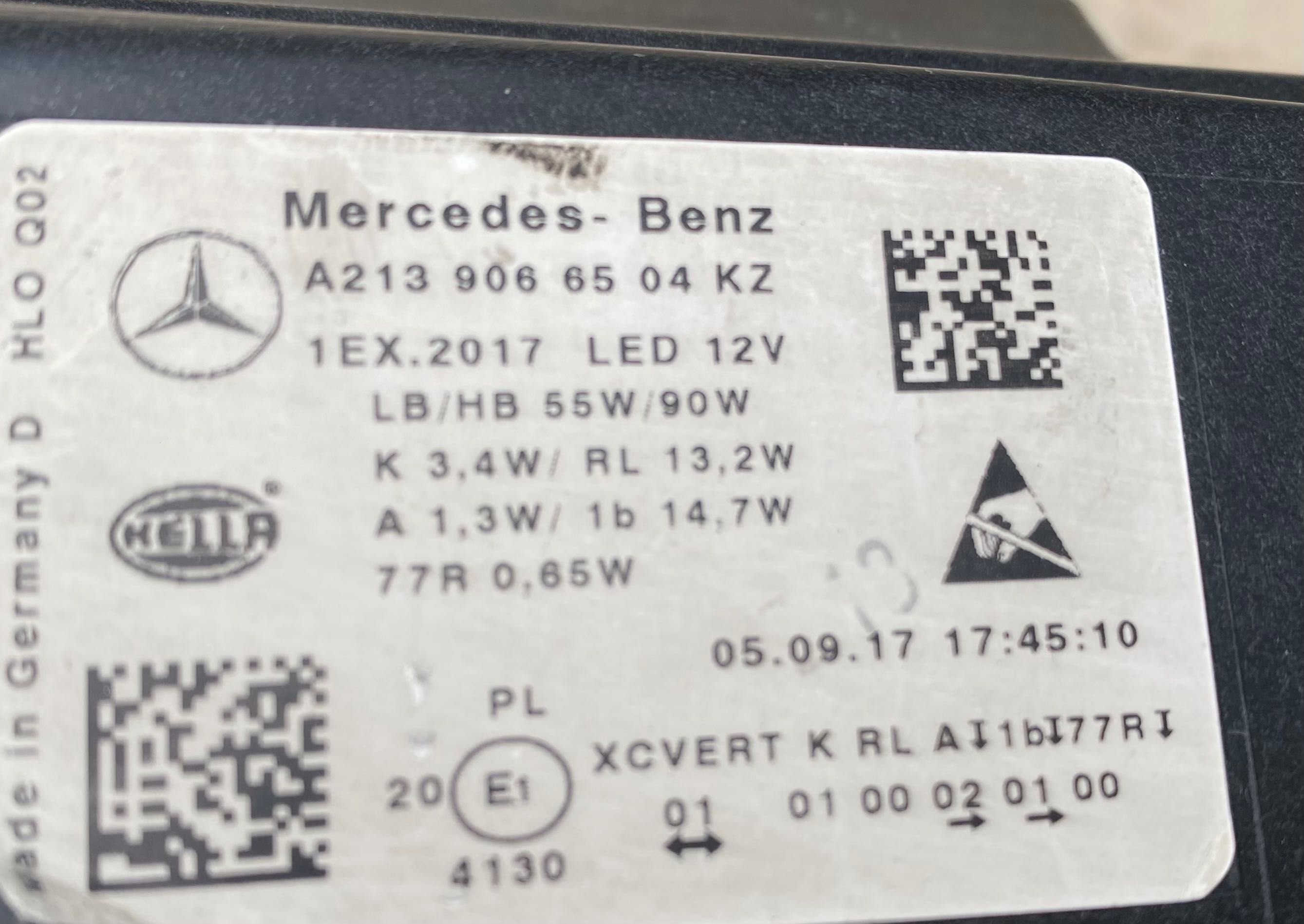 Фарове far MULTIBEAM фар за Мерцедес Е213 Mercedes E-класа W213