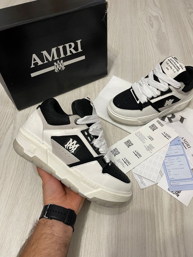 Adidasi Amiri Negru | Alb | Model nou 2025