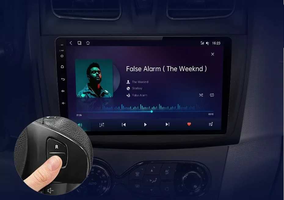 Navigatie Dedicata Dacia Logan (2012-2020), 9Inch, Bluetooth, Carplay