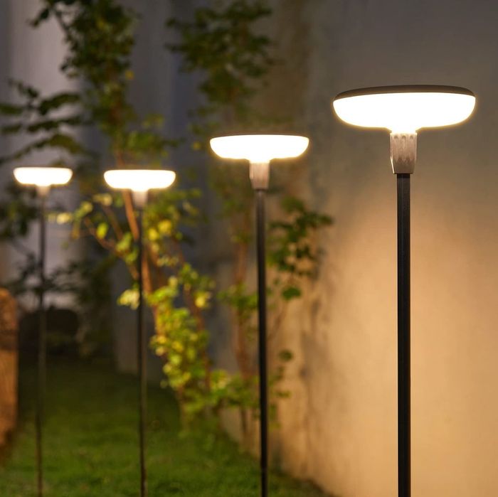 Set4 Lămpi Solare pentru Exterior Lumină Caldă, Rezistentă la Apă