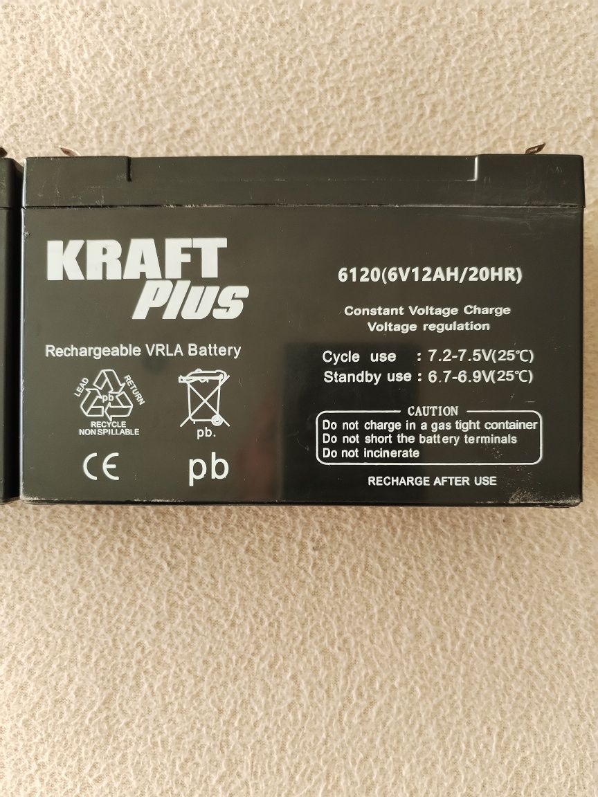Тягови батерии 6v 12ah