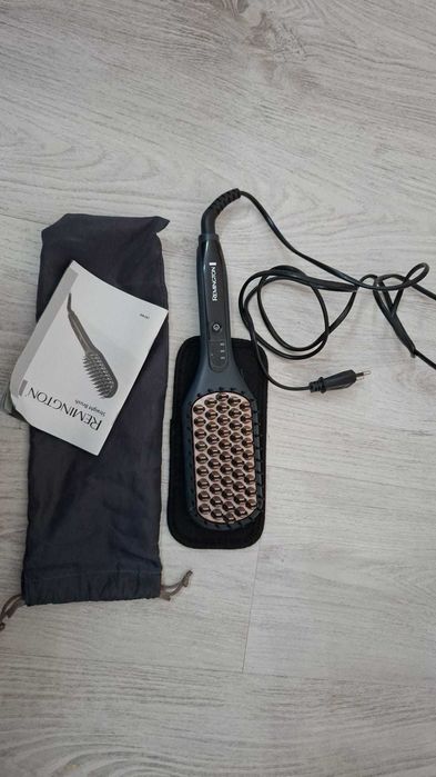 Perie electrică de îndreptat părul Remington 2 în 1, ceramică