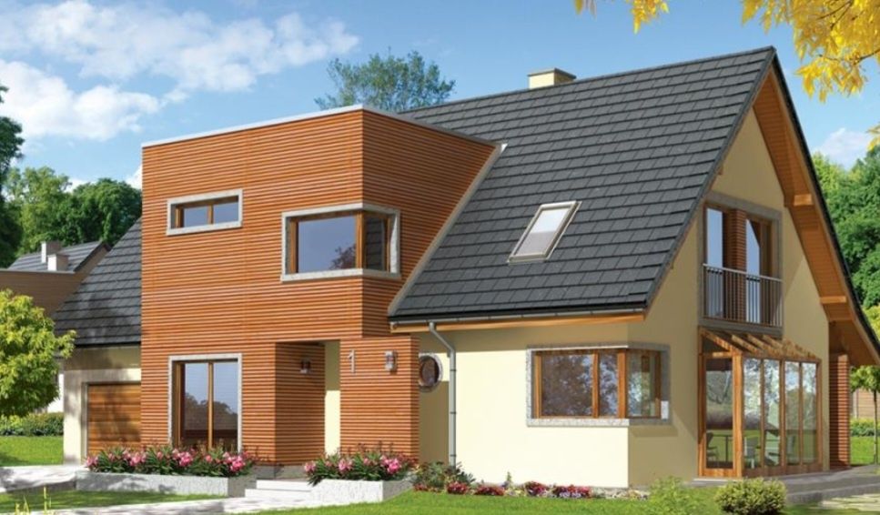 Vand case pe structura metalică