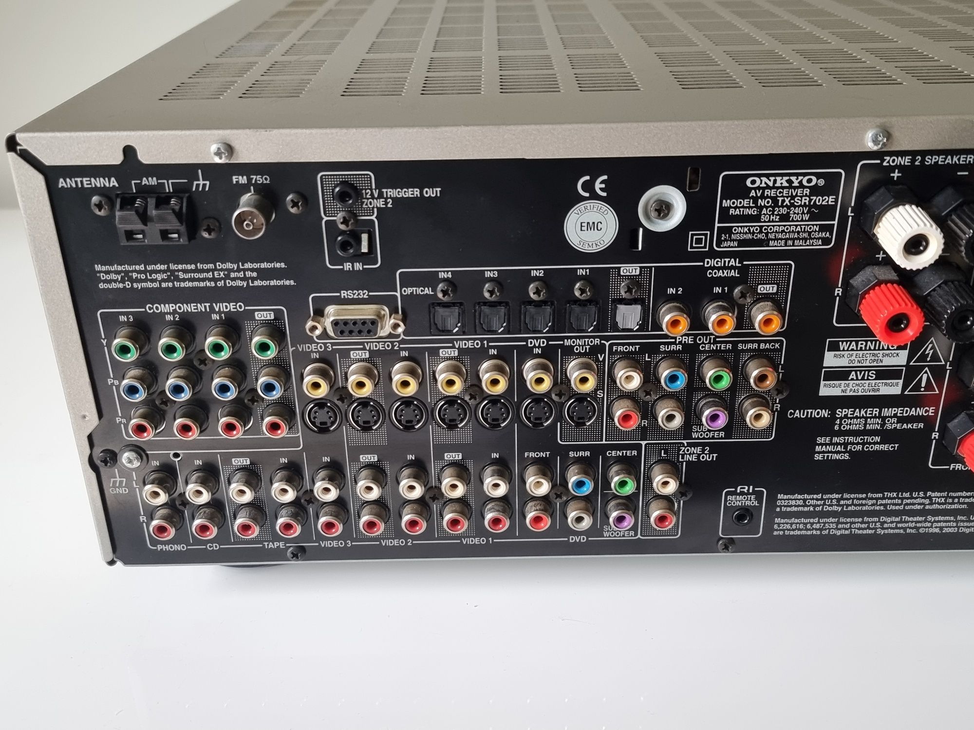 Onkyo TX-SR702E AV Receiver 7.1