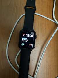 Apple Watch 3, GPS, Carcasa Space Grey Aluminium 42mm, Black