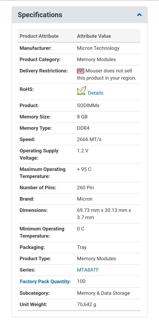 Vand memorie RAM 2x 8GB pentru LAPTOP