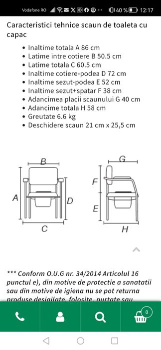 Scaun de toaleta cu capac OPEN