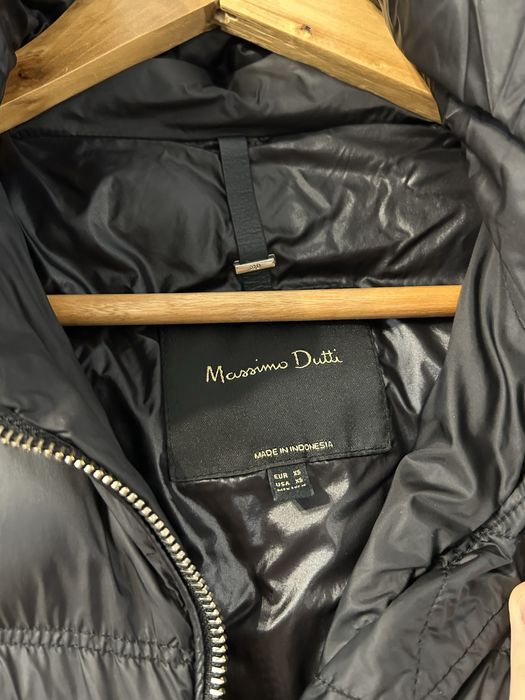 Geaca lunga blana Massimo Dutti XS