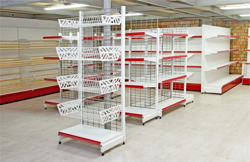 Стеллаж металлический сборный, полка стеллаж, полка металлическая asts