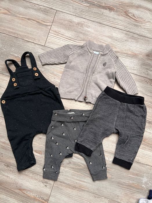 Сет в черно и сиво 3-6 месеца