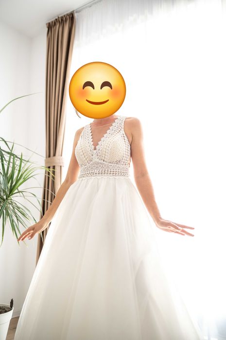Rochie de mireasă de vânzare – ușoară, elegantă și confortabilă