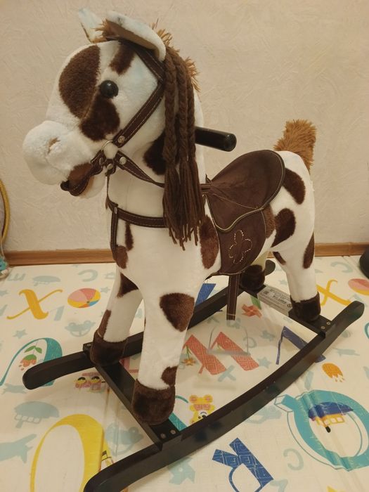 Лошадка качалка звуковая